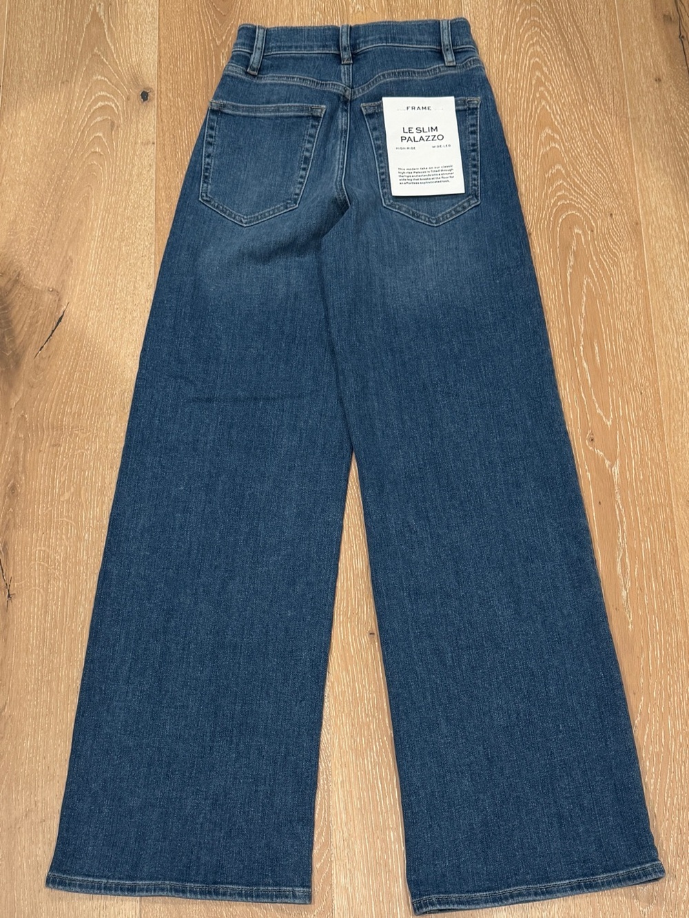 NWT Frame Le Slim Palazzo
Jeans in Drizzle, Size 25 - Picture 8 of 10